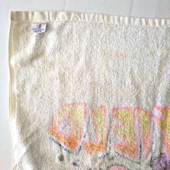 Vintage Rare 1978 Jim Davis Garfield Cat Beach Towel Tropical Heat.